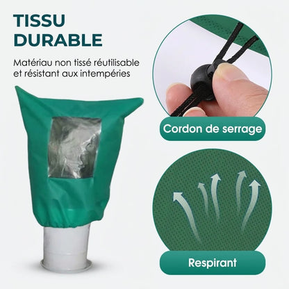 🌷 Housse d'hiver anti-gel pour plantes avec fermeture éclair et cordon de serrage