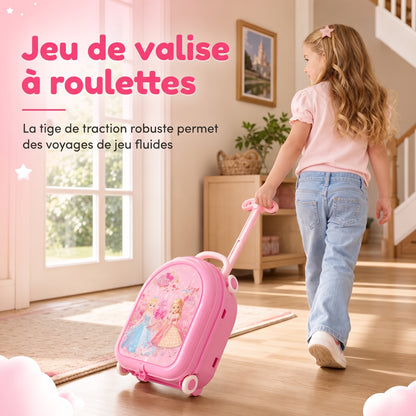 Valise coiffeuse de maquillage factice pour enfants – Coffret portable