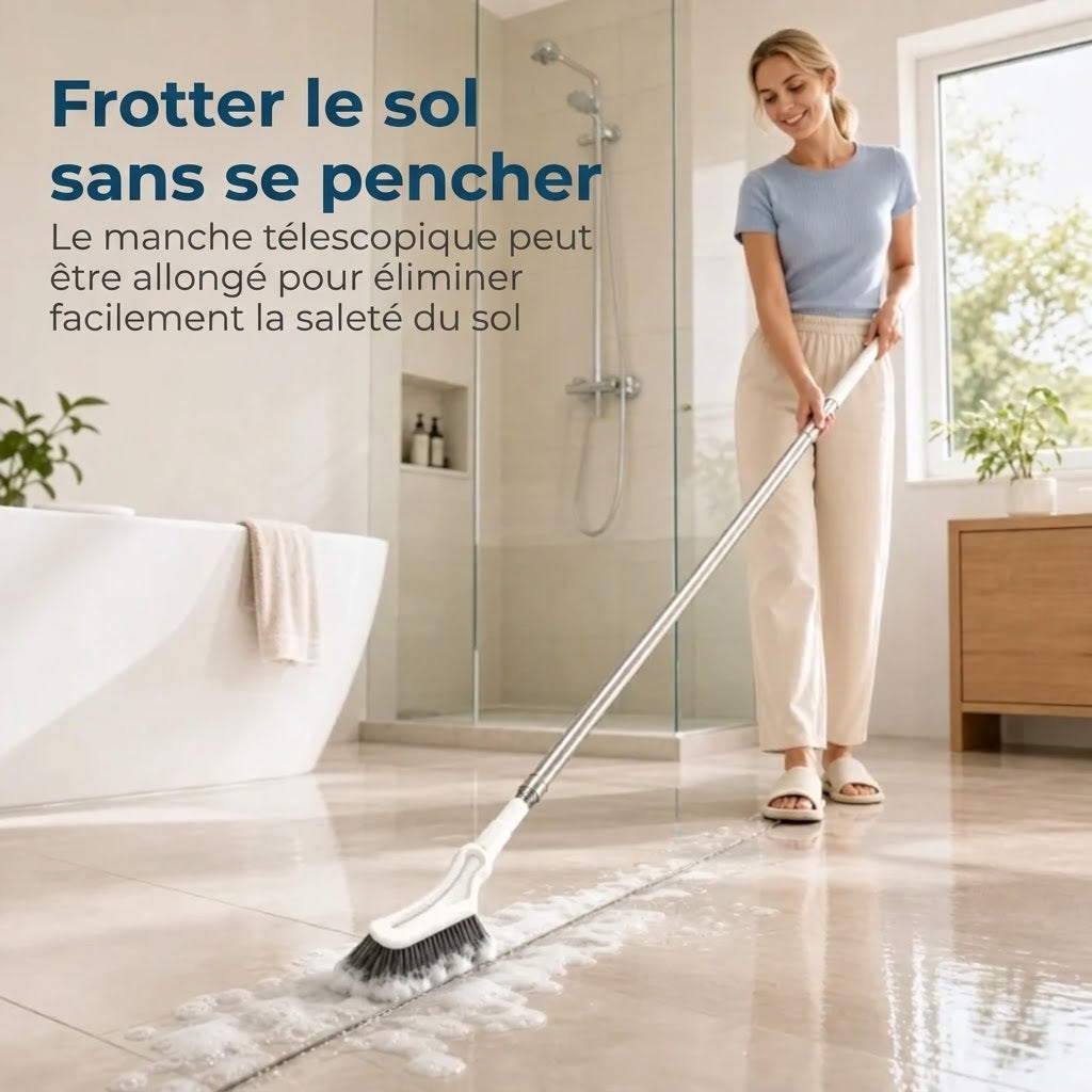 Brosse de nettoyage extensible pour fentes