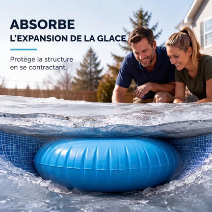 🏊 50 % DE RÉDUCTION ! ❄️ Coussin d'hivernage pour piscine – Réduit la pression & anti-accumulation ✨