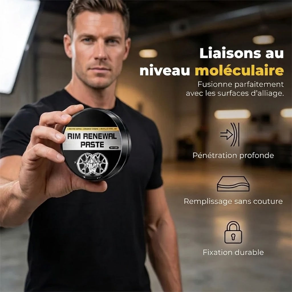 Pâte de rénovation pour jantes à action rapide