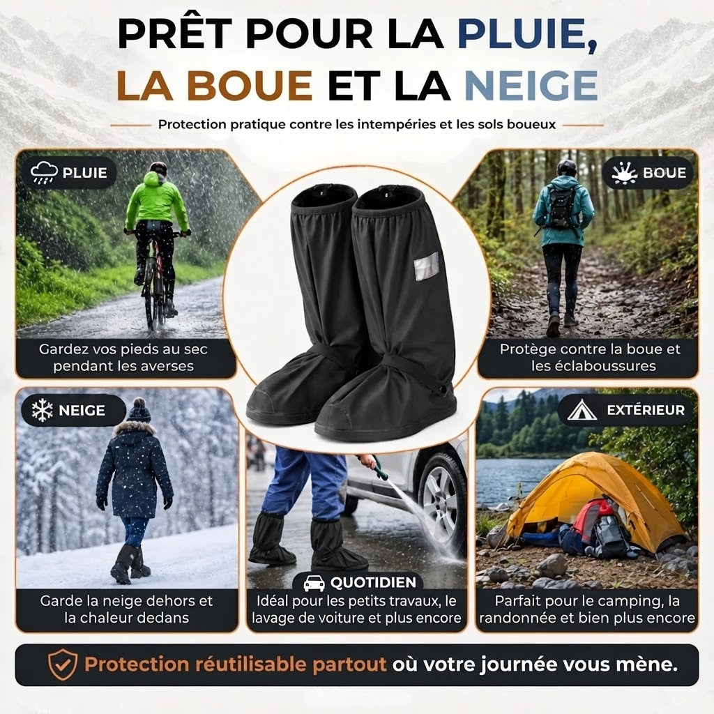 Couvre-chaussures imperméables – 1 Paire