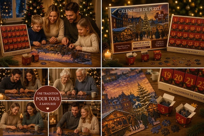 Calendrier de l'Avent Puzzle de Noël – 24 jours de magie et de détente
