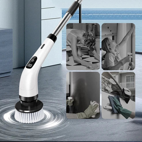 Brosse de nettoyage électrique – Télescopique et ergonomique