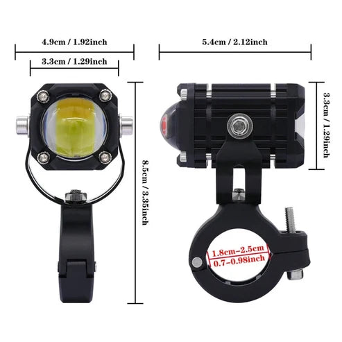 Éclairage de vélo LED à double faisceau