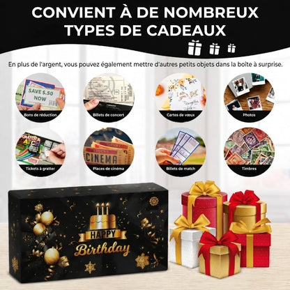 Boîte surprise explosive d'anniversaire