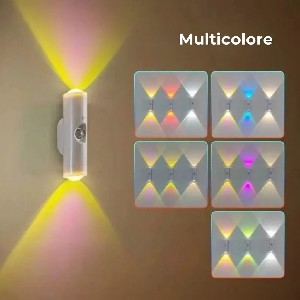 Applique murale LED avec détecteur de mouvement – Sans fil, dimmable et rechargeable par USB