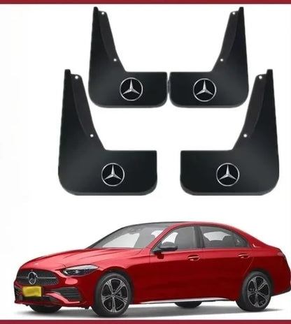 Bavettes garde-boue avec logo pour voiture – Lot de 4