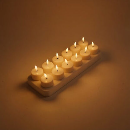 Bougies chauffe-plat LED rechargeables (sans flamme)