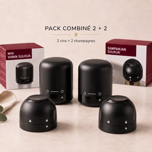 Bouchon scelleur pour vin et champagne