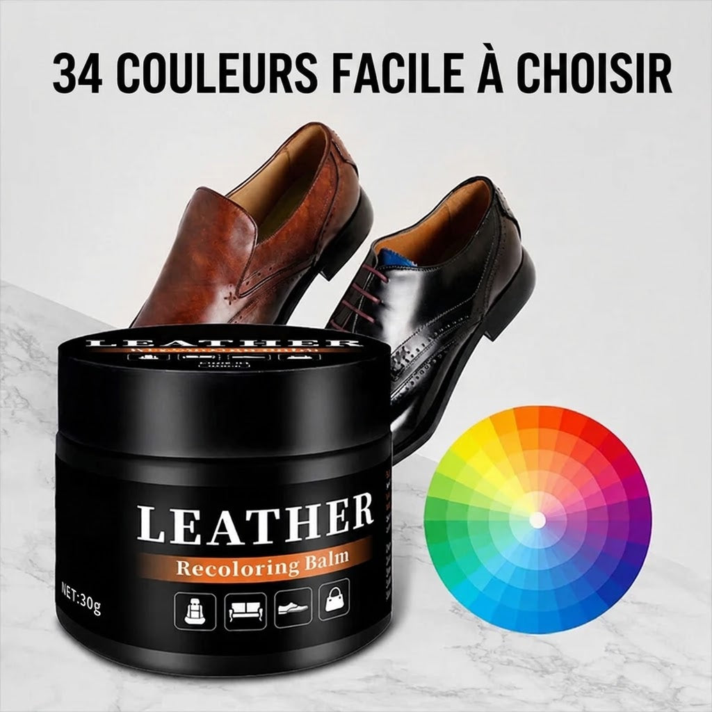 Baume réparateur de couleur pour cuir – pH neutre et multi-surfaces