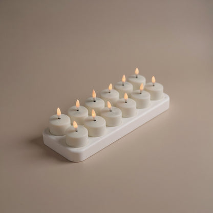 Bougies chauffe-plat LED rechargeables (sans flamme)