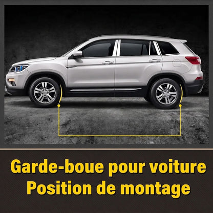 Bavettes garde-boue avec logo pour voiture – Lot de 4