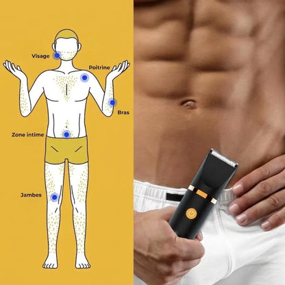 Tondeuse corporelle électrique 3 en 1 pour homme