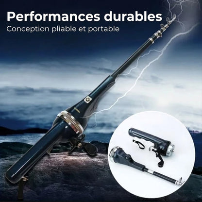 Canne à pêche télescopique compacte