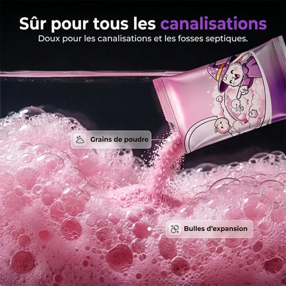 Poudre nettoyante moussante pour WC