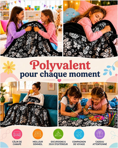 Plaid « Colorie & Câline »