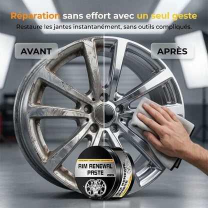 Pâte de rénovation pour jantes à action rapide