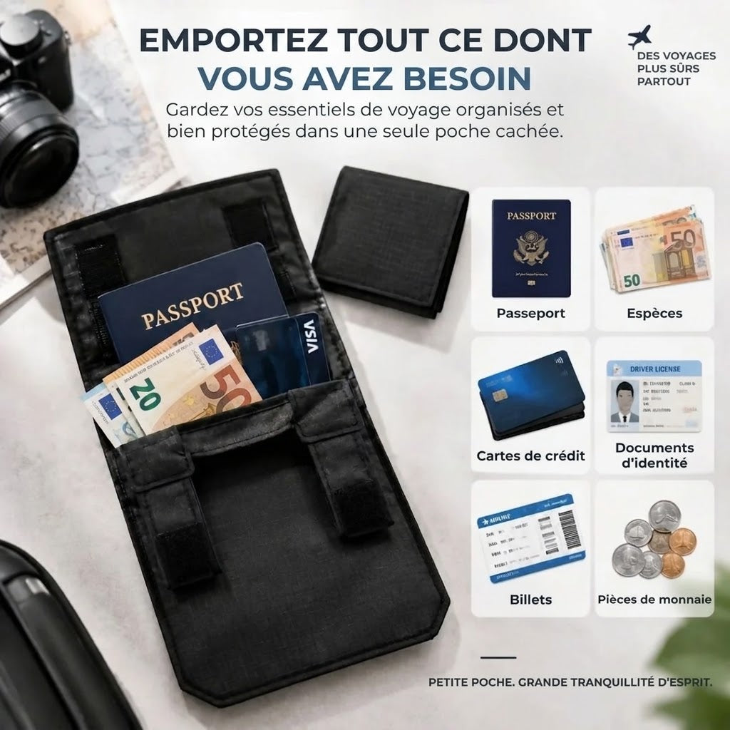 Sac banane antivol caché