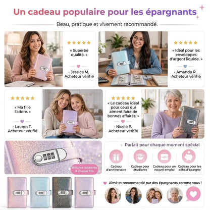 Classeur d'épargne avec cadenas à code