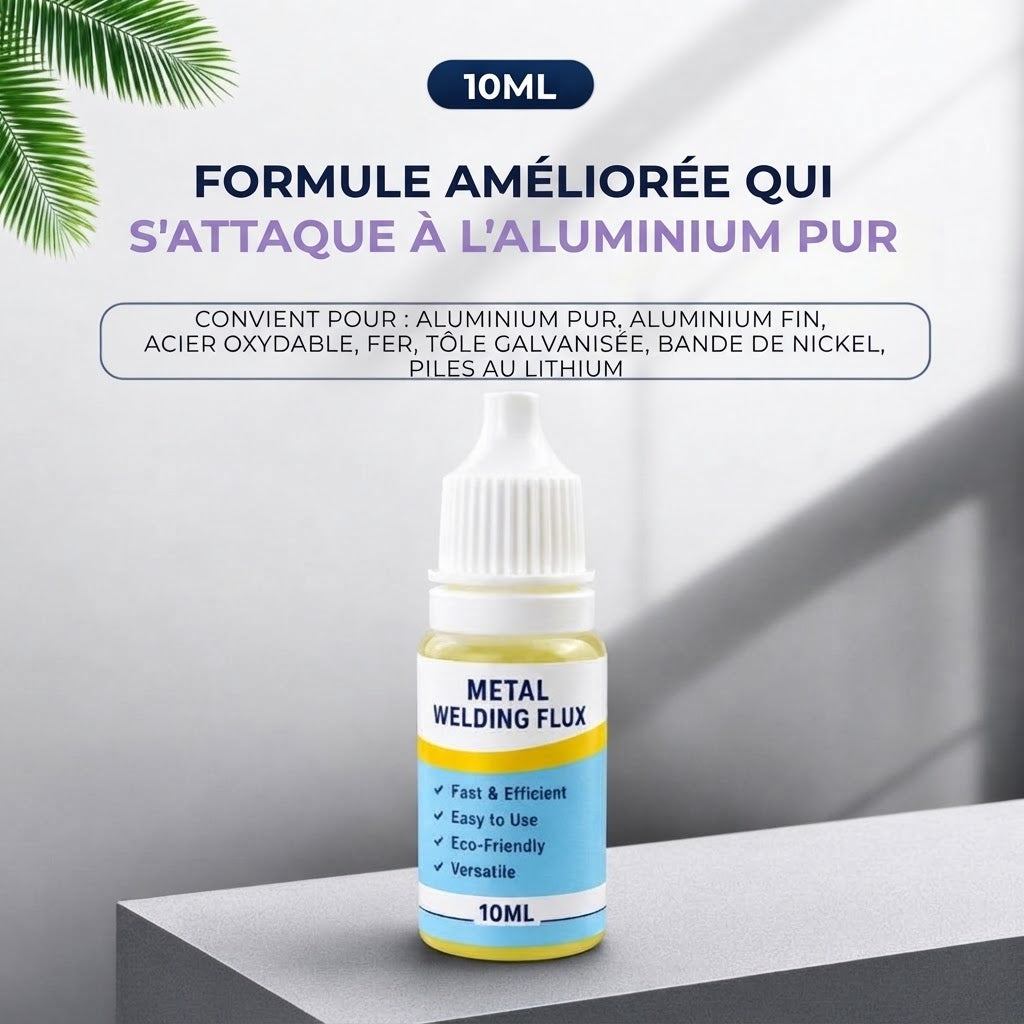 Flux de soudure puissant pour acier inoxydable et aluminium