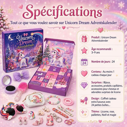Calendrier de l'Avent « Rêves de Licorne »