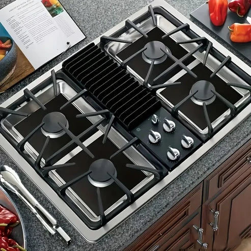 Protections antiadhésives résistantes à la chaleur pour plaques de cuisson au gaz – Lot de 4