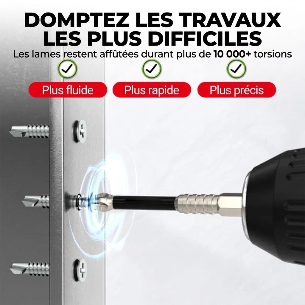 📢📢 -40 % DE RÉDUCTION !! ⏰ Jeu de tournevis électriques – Tête hexagonale & aimant puissant ✨