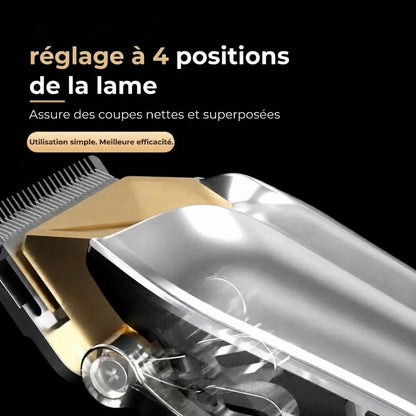 Tondeuse à cheveux professionnelle en acier au carbone