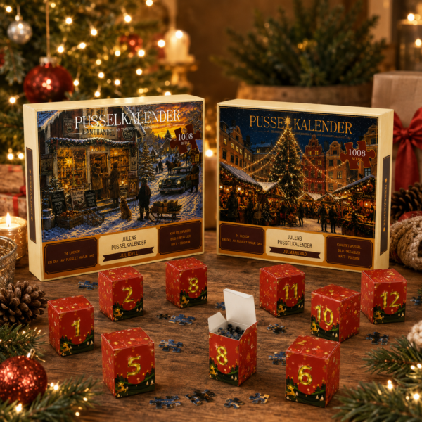 Calendrier de l'Avent Puzzle de Noël – 24 jours de magie et de détente
