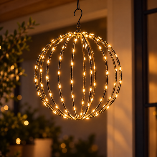 GlowBall – Globe lumineux LED à piles pour intérieur & extérieur