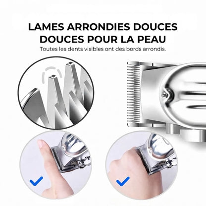 Tondeuse à cheveux professionnelle en acier au carbone