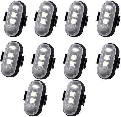 Feux stroboscopiques LED sans fil – Télécommande incluse – Lot de 2