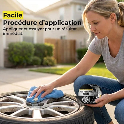 Pâte de rénovation pour jantes à action rapide