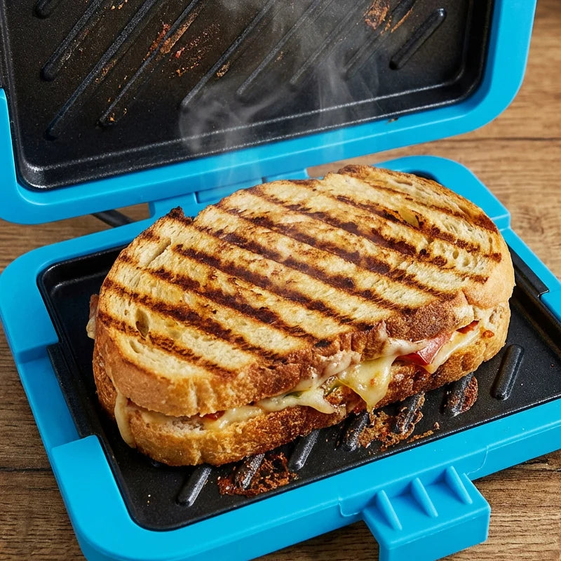 Grill pour micro-ondes 3-en-1 avec revêtement anti-adhésif