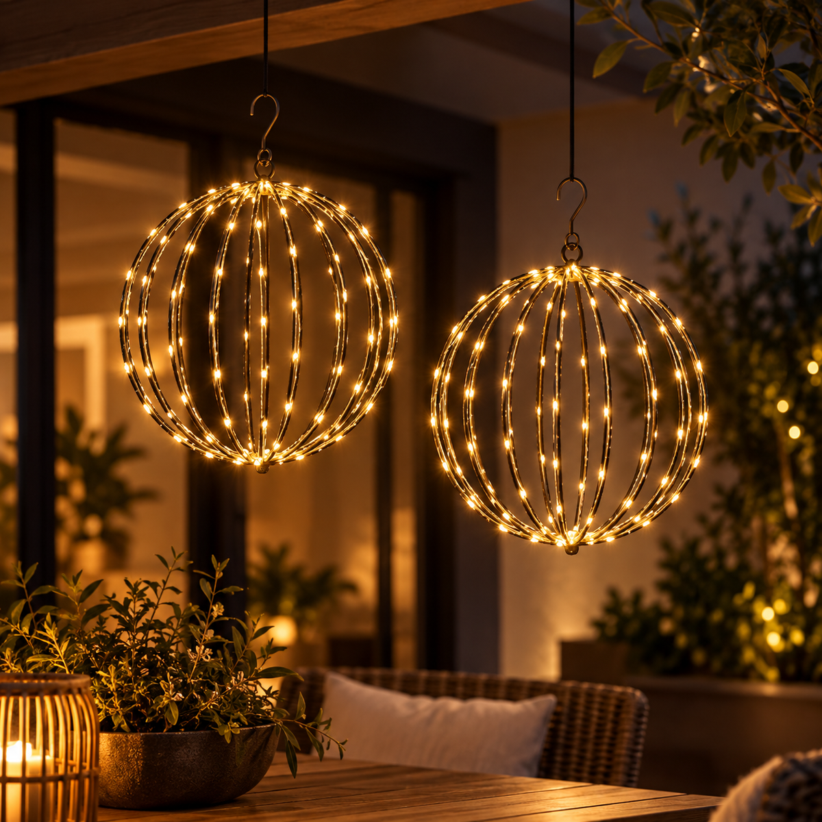 GlowBall – Globe lumineux LED à piles pour intérieur & extérieur