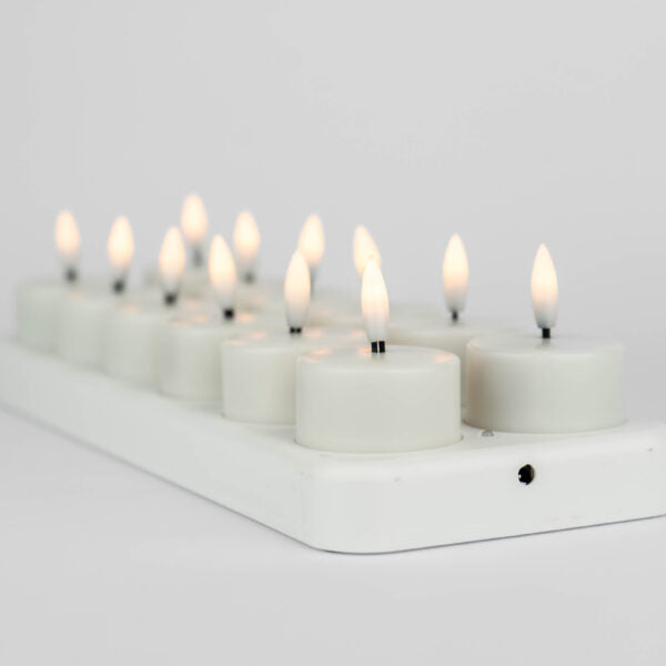 Bougies chauffe-plat LED rechargeables (sans flamme)