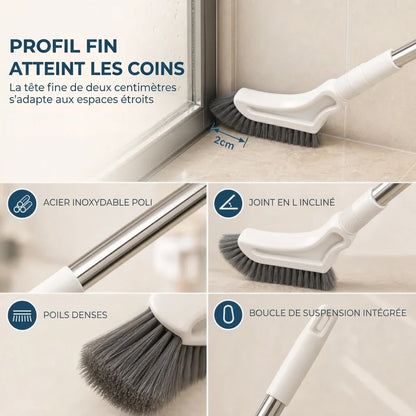 Brosse de nettoyage extensible pour fentes