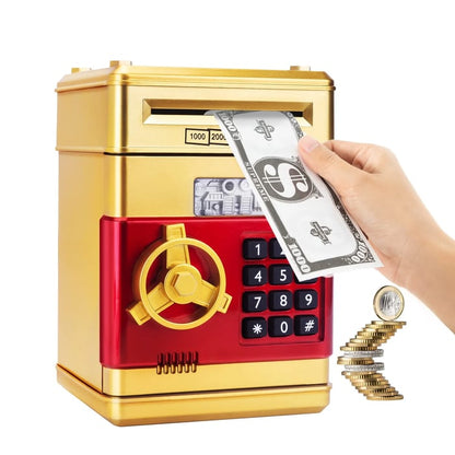 Mini tirelire distributeur automatique (ATM) – Dépôt/retrait et code PIN électronique
