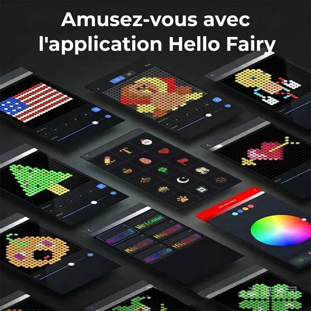 Rideau Lumineux LED Intelligent – Design lumineux personnalisable via APP