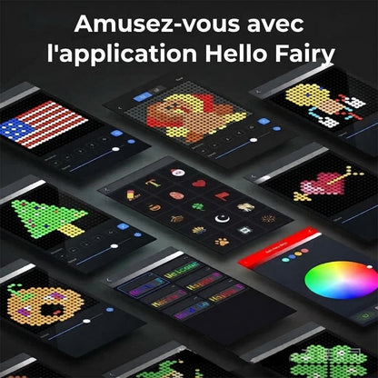 Rideau Lumineux LED Intelligent – Design lumineux personnalisable via APP