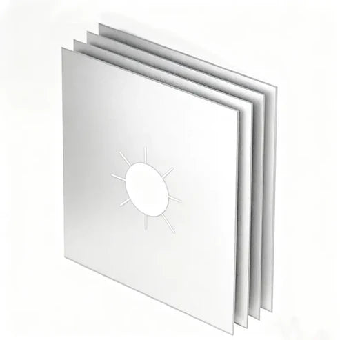 Protections antiadhésives résistantes à la chaleur pour plaques de cuisson au gaz – Lot de 4