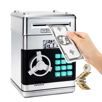 Mini tirelire distributeur automatique (ATM) – Dépôt/retrait et code PIN électronique