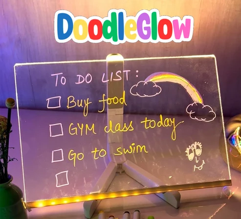 DoodleGlow™️ Tablette à dessin LED