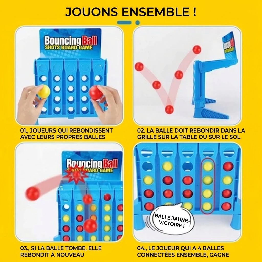 Jeu 4 en Ligne Rebondissant – Bouncing Ball