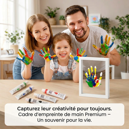 FamilyPrint™ | Kit d'empreintes de mains familial avec cadre