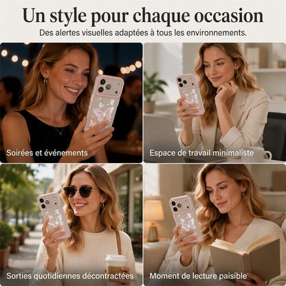 📢📢 40 % DE RÉDUCTION !! ⏰ Coque de téléphone papillon LED lumineuse