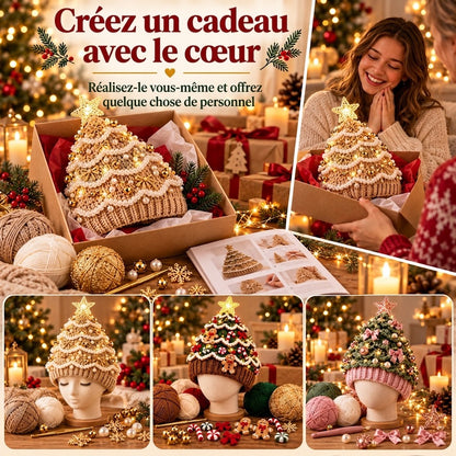 Le kit DIY le plus chaleureux de Noël – Crochetez votre propre bonnet sapin de Noël
