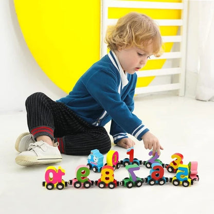 Coffret de train magnétique avec chiffres