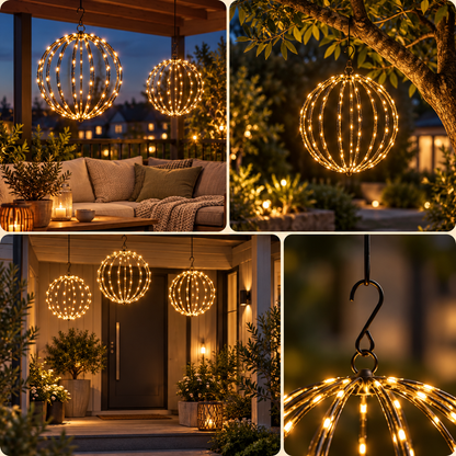 GlowBall – Globe lumineux LED à piles pour intérieur & extérieur